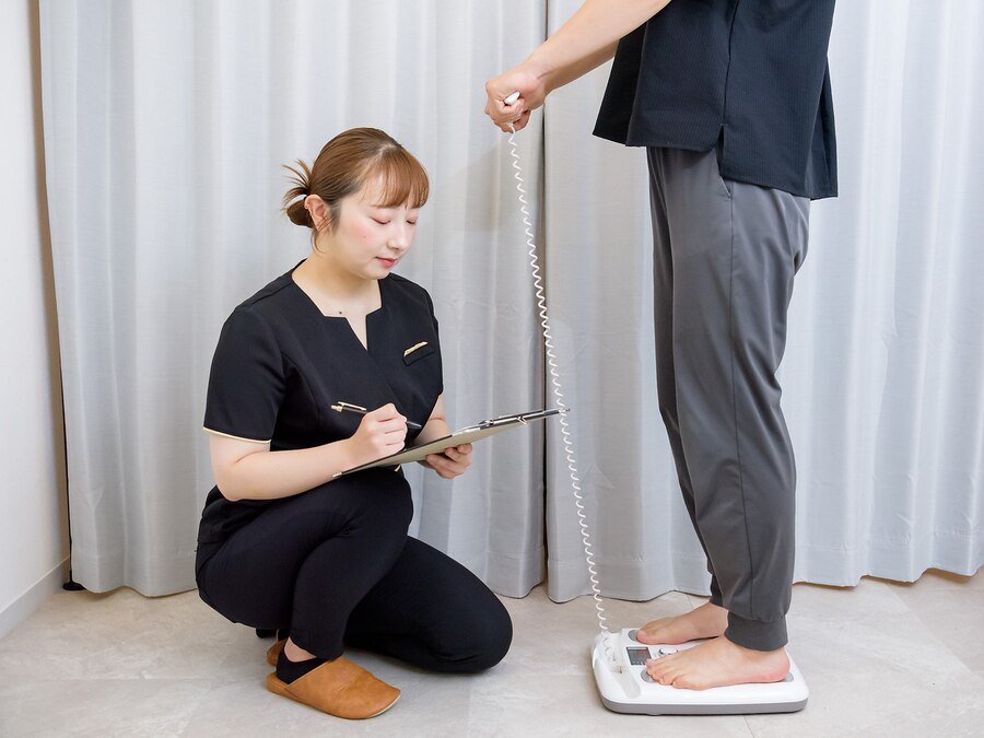 体組成測定・体質分析の様子